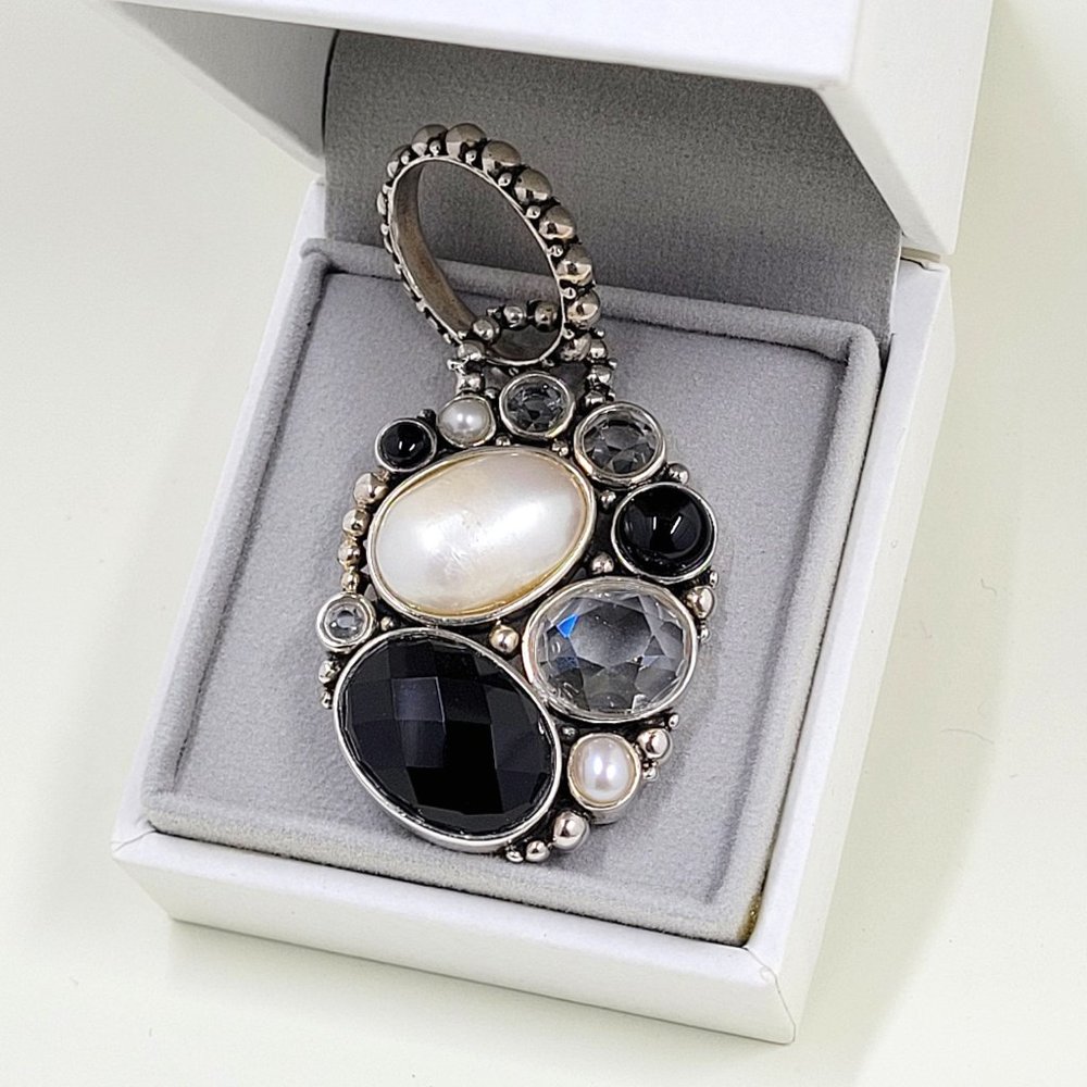 Dream Silver Multistone Pendant Enhancer